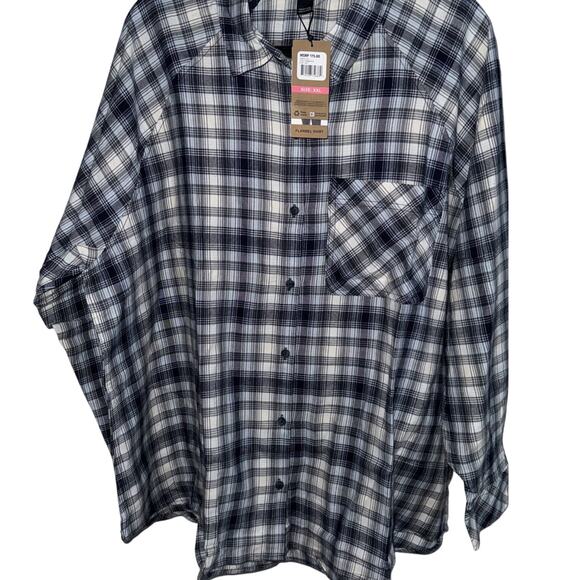 NWT Eddie Bauer Women's XXL Performance Flannel Shirt (MSRP $75) - Picture 1 of 7